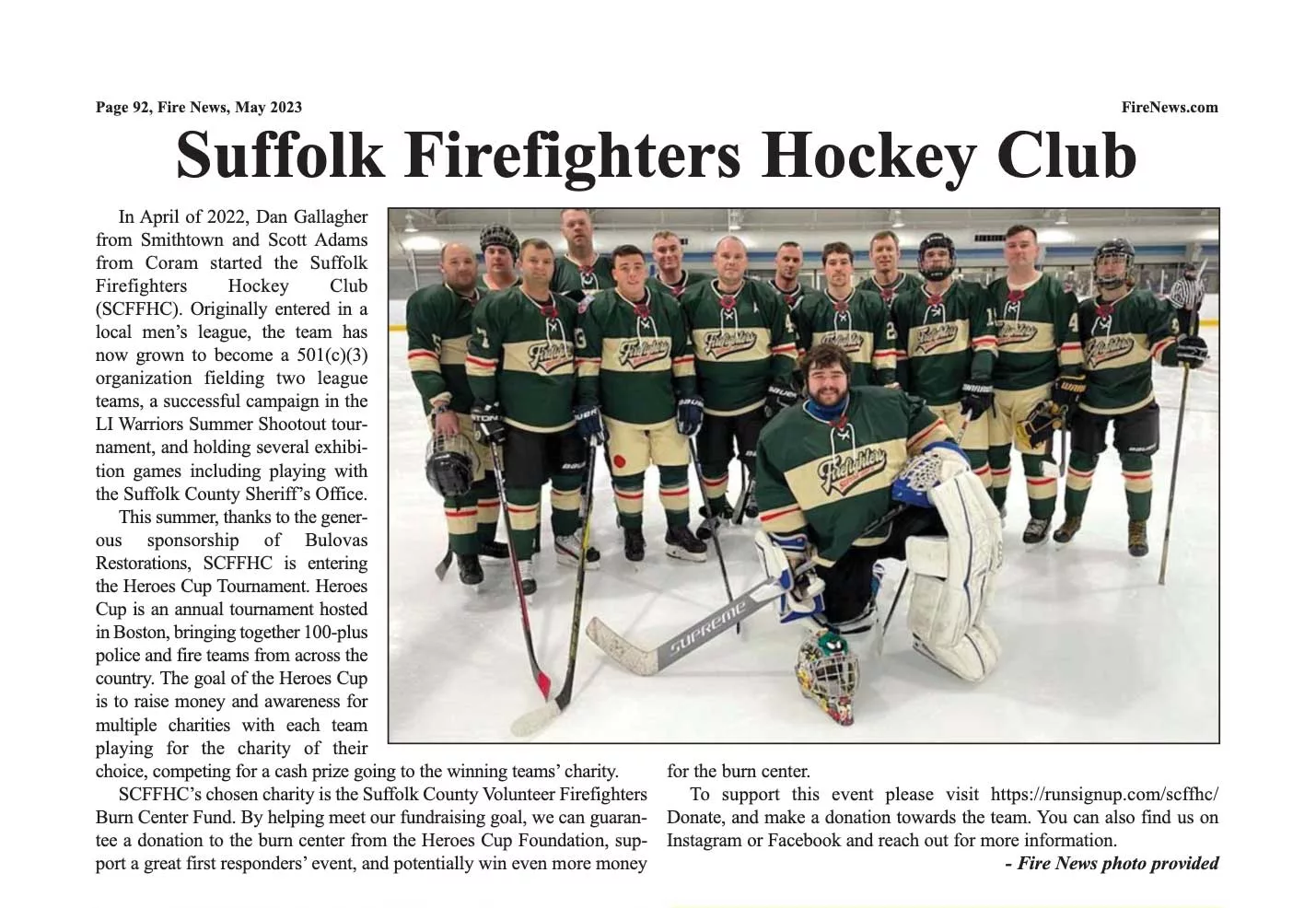Suffolk Firefighters Hockey Club